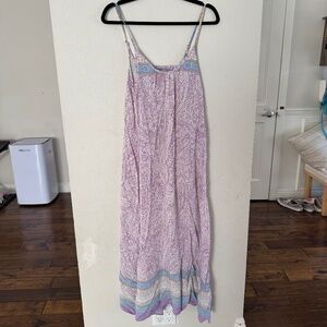 TOBI Purple Boho Maxi Dress - Size Small